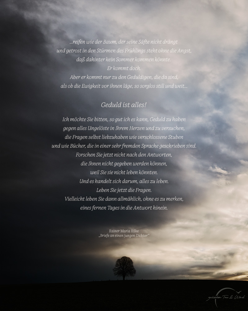 rilke ueber die geduld